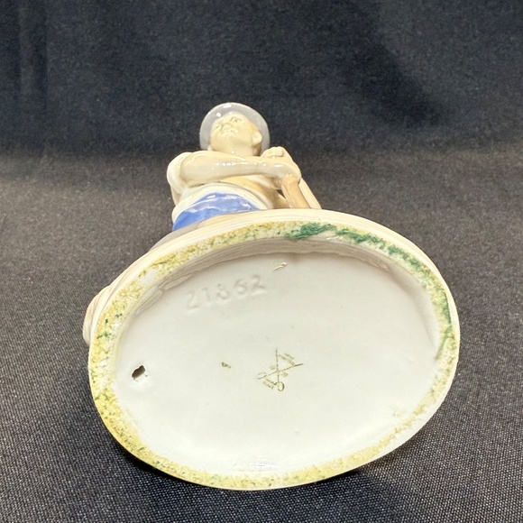 Carl Schneiders Farmer Man w/ Scythe 21862 Porcelain Figurine Germany 50"s Rare - Picture 7 of 8